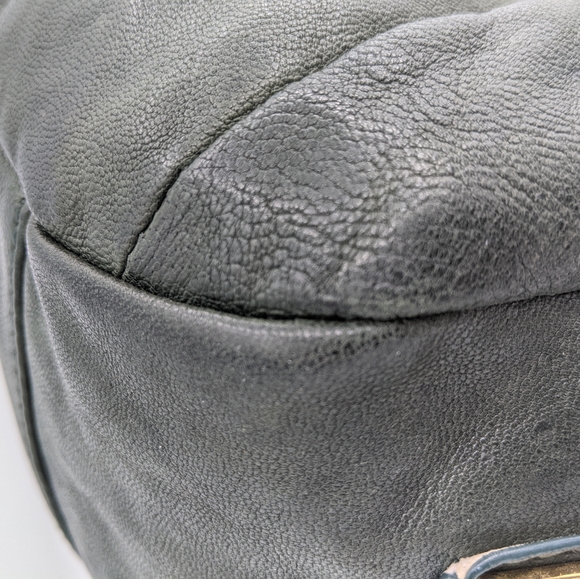 Badgley Mishka Forest Green Pleated leather bag - Picture 5 of 11